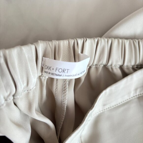 Oak & Fort Straight Satin Pant - Picture 6 of 7